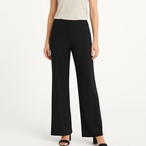 Chico’s Travelers Gray High Waisted Pull On Flare Hem Pants